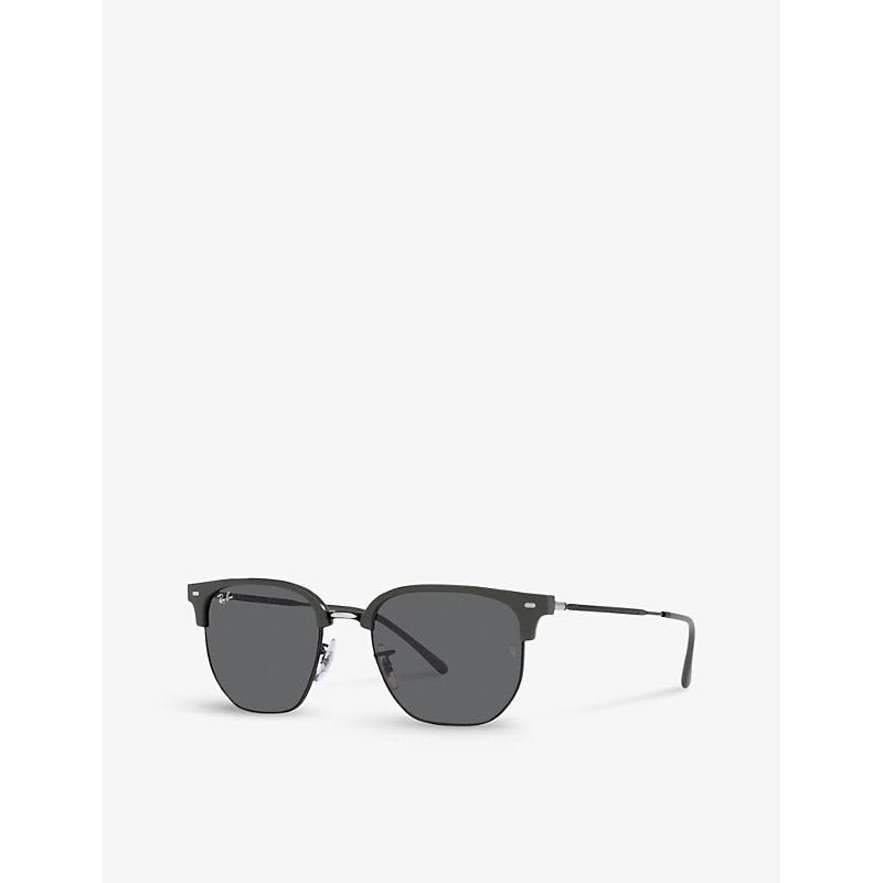Shop Ray Ban Ray-ban Women's Grey Rb4416 New Clubmaster Propionate Sunglasses