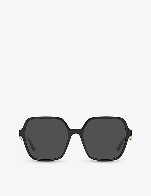 BVLGARI: BV8252 oversized square-frame acetate sunglasses