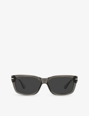PERSOL: PO3301S rectangle-frame acetate sunglasses