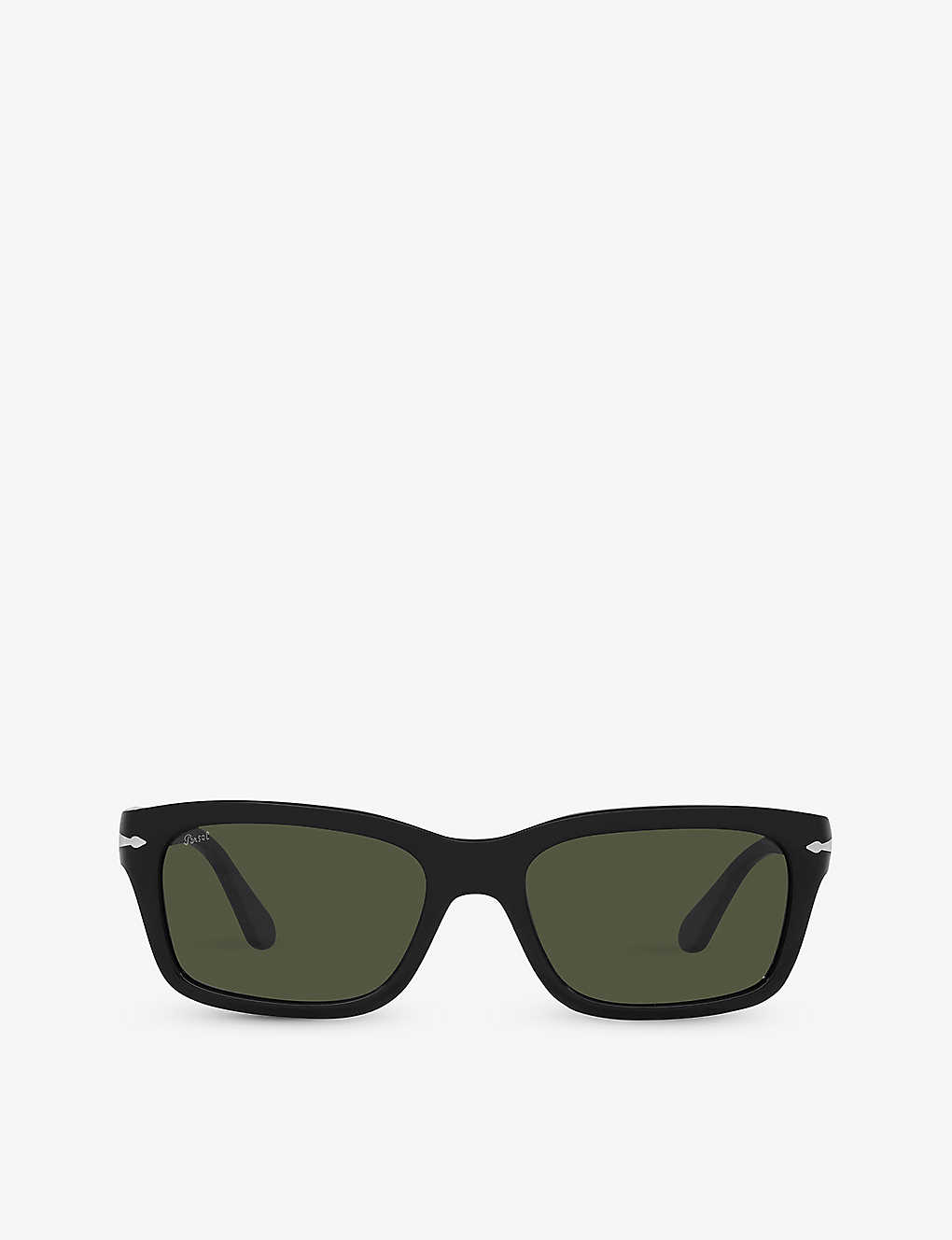 Persol Womens Black Po3301s Rectangle-frame Acetate Sunglasses