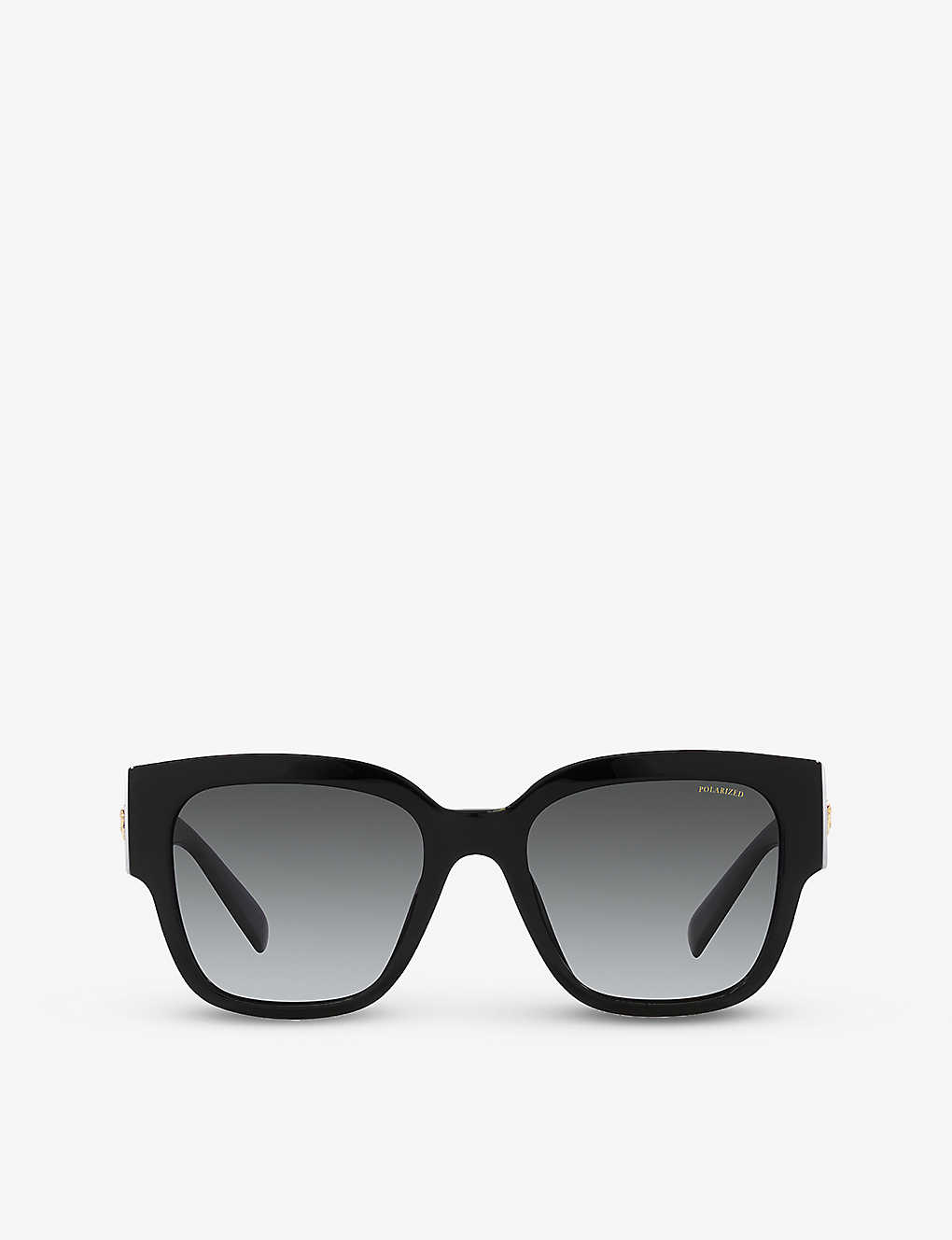 Versace Womens Black Ve4437u Pillow-frame Acetate Sunglasses