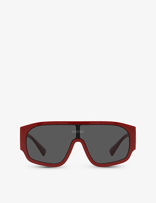VERSACE: VE4439 pillow-frame logo-embellished nylon sunglasses