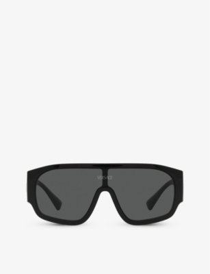 Versace Womens Black Ve4439 Pillow-frame Nylon Sunglasses