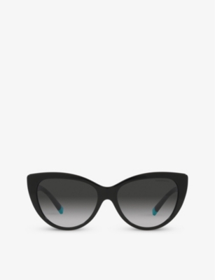 Tiffany & Co Tf4196 Cat-eye Acetate Sunglasses In Black