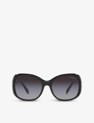 PRADA PR 04ZS square frame acetate sunglasses Selfridges