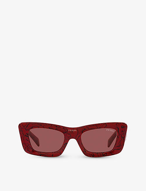 PRADA: PR 13ZS cat-eye acetate sunglasses
