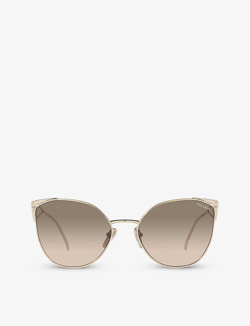 Prada Woman Sunglasses Pr 50zs In Brown / Gold