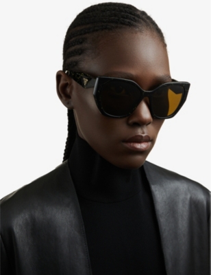 Prada Woman Sunglass Pr 19zs In Black