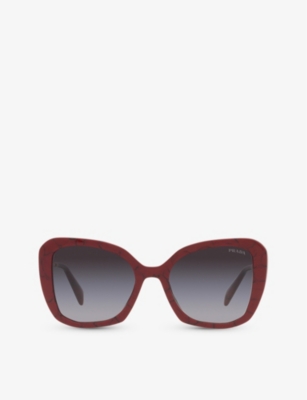 PRADA: 0PR 03YS butterfly-frame acetate sunglasses