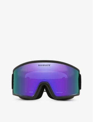 OAKLEY OAKLEY WOMENS BLACK OO7121 TARGET LINE ACETATE SKI GOGGLES,62753877