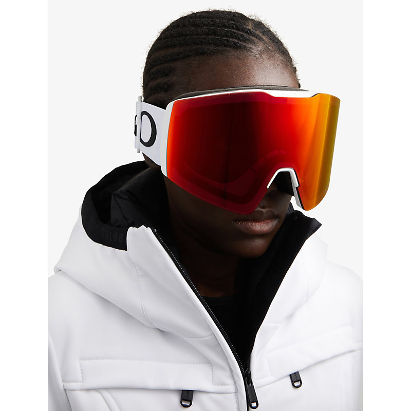 Shop Oakley Men's White Oo7099 Fall Line L Acetate Ski Goggles
