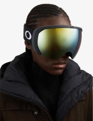 Shop Oakley Men's Grey Flight Path L Shield-frame Iridium Ski Goggles