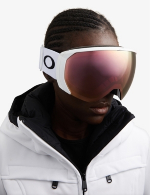 Shop Oakley Men's Black Flight Path L Shield-frame Iridium Ski Goggles