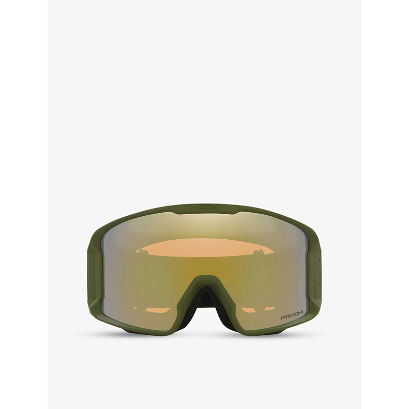 Oakley Men's Green Oo7070 Line Miner™ Prizm™ Ski Goggles