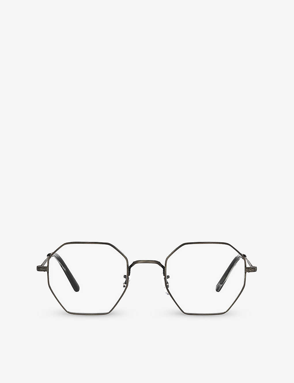 Oliver Peoples Womens Grey Ov1312 Holender Geometric-frame Metal Optical Glasses