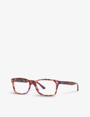 Ray Ban Ray-ban Womens Brown Rx5428 Square-frame Tortoiseshell Glasses In Brown