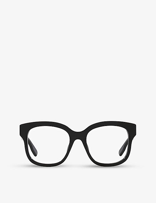 GUCCI: GG0018O acetate rectangle glasses