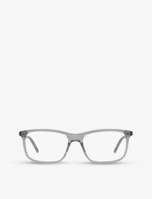 Gucci Womens Grey Gg1159o Square Acetate Glasses In Grey