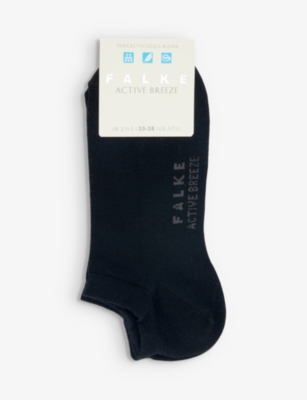 Falke Womens 3000 Black Active Breeze Stretch-woven Socks