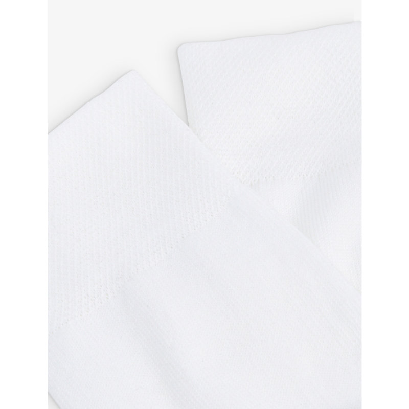Shop Falke Women's 2000 White Sensitive London Stretch-cotton-blend Socks
