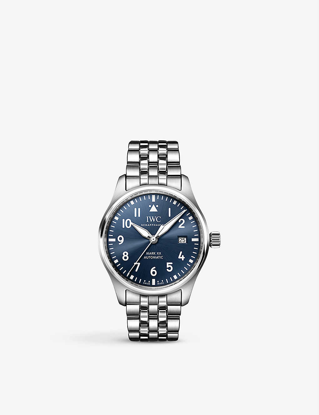 Iwc Schaffhausen Men's Blue Iw328204 Pilot's Mark Xx Stainless Steel Automatic Watch