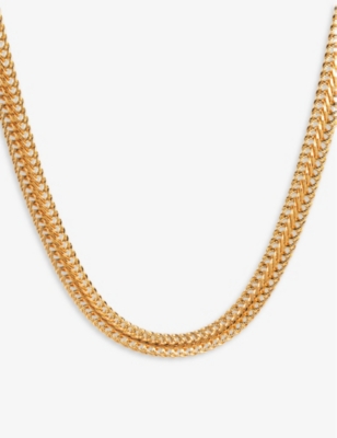 La Maison Couture Amadeus Snake 14ct Yellow Gold-plated Recycled Brass Necklace
