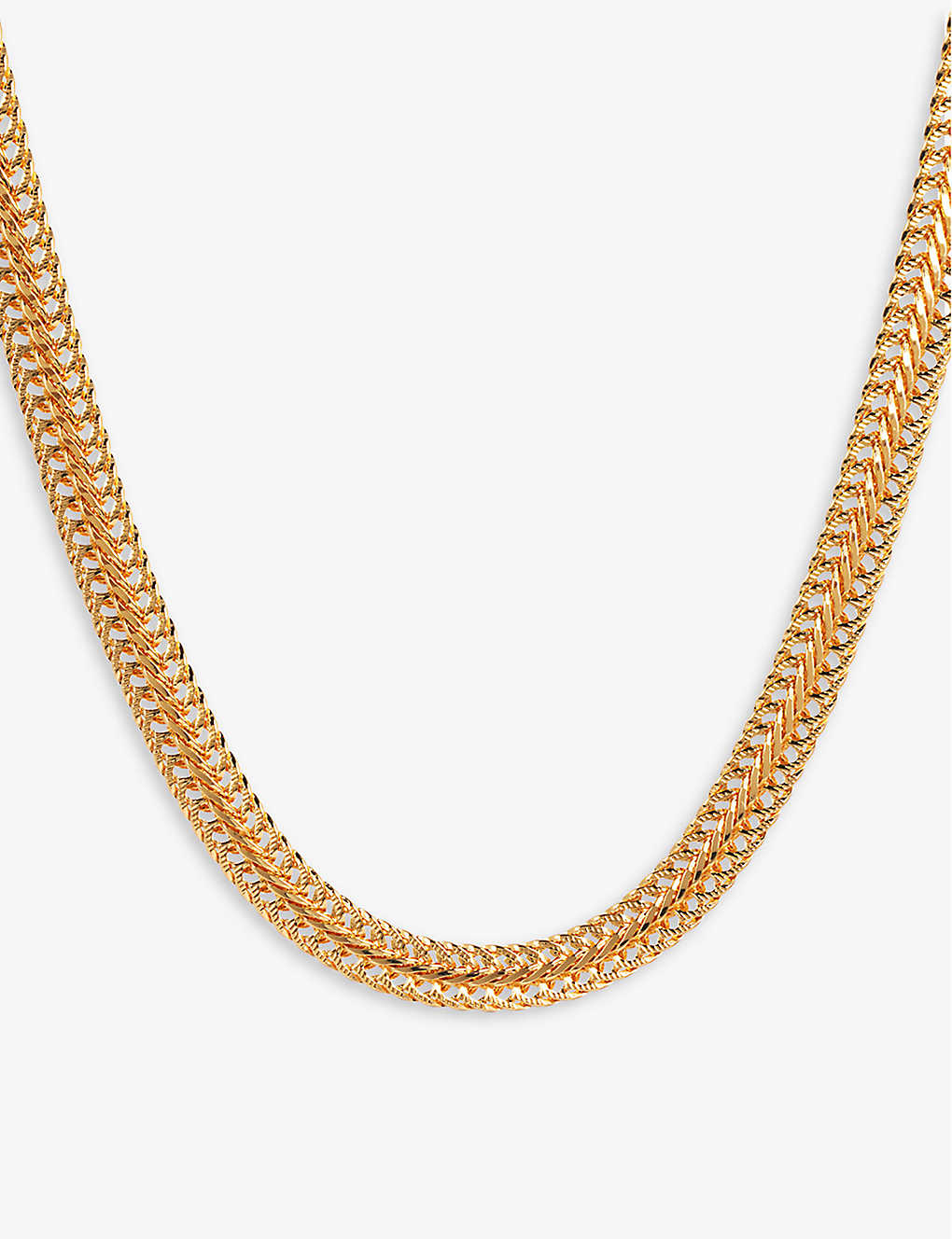 La Maison Couture Amadeus Snake 14ct Yellow Gold-plated Recycled Brass Necklace