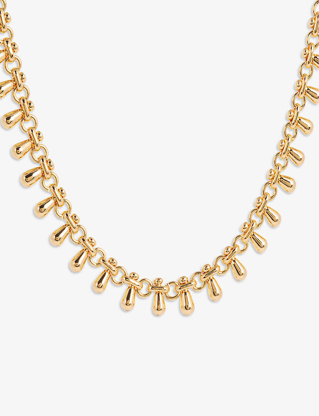 La Maison Couture Amadeus Katia 14ct Recycled Yellow Gold-plated Brass Necklace