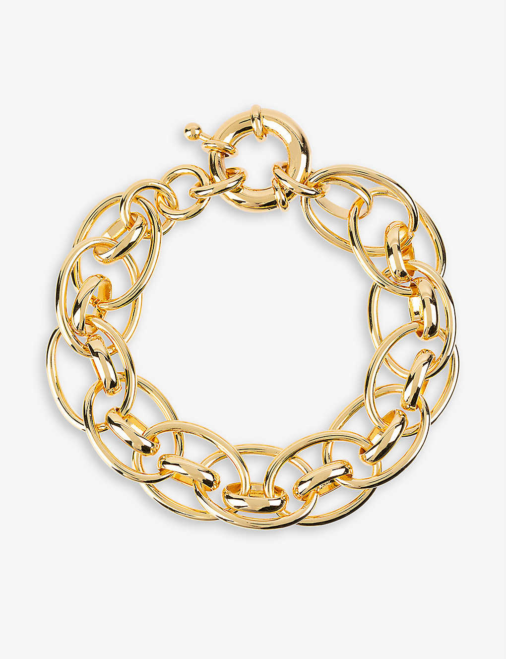 La Maison Couture Amadeus Lola 14ct Yellow Gold-plated Recycled Brass Chunky Bracelet