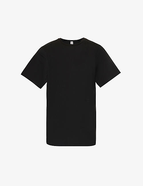 TOTEME: Logo-embroidered organic cotton T-shirt