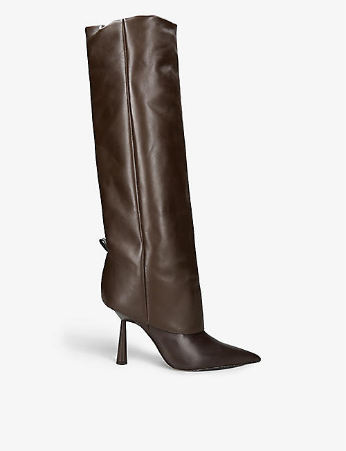 GIA COUTURE: Gia Couture x Rosie Huntington-Whiteley Rosie 31 leather heeled boots