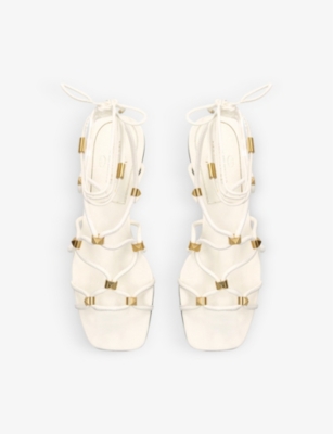 VALENTINO GARAVANI Rockstud Net leather sandals