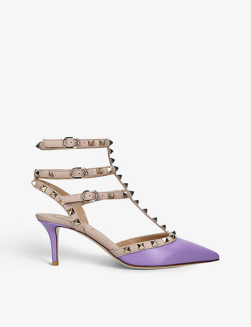 VALENTINO GARAVANI: So Noir 65 patent-leather heeled sandals