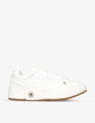 LOEWE: Deconstructed flatform denim trainers