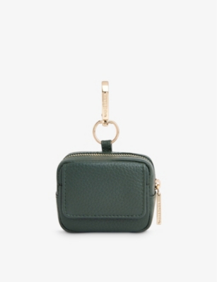 Whistles Green Bibi Leather Keyring