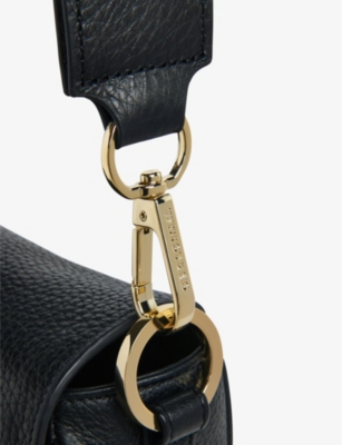 Whistles Womens Black Large Bibi Leather Crossbody Bag In Black