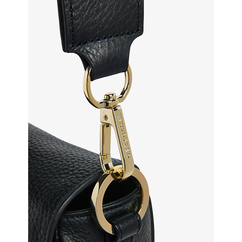 Shop Whistles Women's Black Large Bibi Leather Crossbody Bag