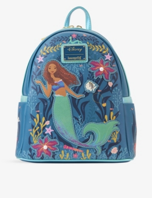 LOUNGEFLY Disney s Little Mermaid mini faux leather backpack Selfridges