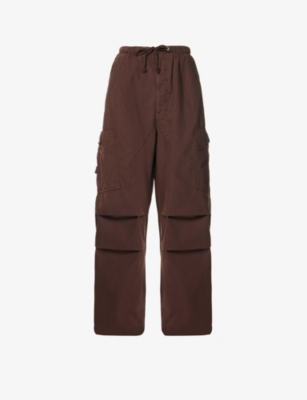 JADED LONDON: Parachute wide-leg high-rise cotton trousers