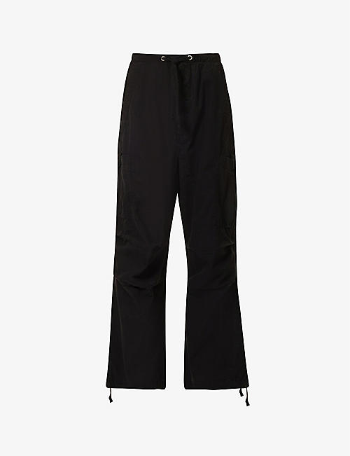 JADED LONDON: Parachute relaxed-fit wide-leg high-rise cotton trousers