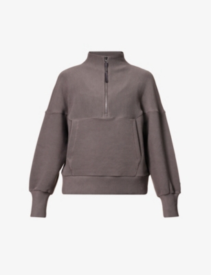 Varley Acadia Half-zip Pullover In Deep Charcoal