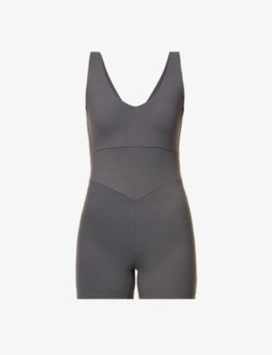 Varley Let's Go Juni All-in-one 4 Jumpsuit In Blackened Pearl