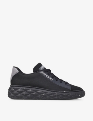 Jimmy Choo Diamond Light Lace-up Sneakers In V Black