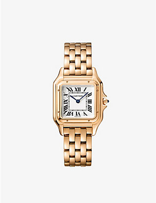 CARTIER: CRWGPN0007 Panthère de Cartier medium 18ct rose-gold quartz watch