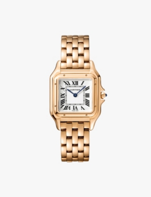 Cartier Womens Rose Gold Crwgpn0007 Panthère De Medium 18ct Rose-gold Quartz Watch