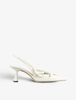 Jimmy Choo 65mm Elinor Patent Leather Pumps In Latte