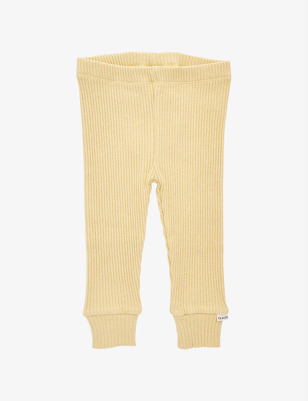 Claude & Co. Babies' Buttercup Ribbed Organic Cotton-blend Leggings 0-12 Months In Vanilla