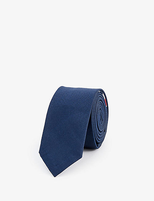 THOM BROWNE: Jacquard striped silk tie