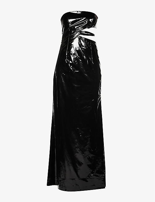 ROTATE BIRGER CHRISTENSEN: Malena cut-out vinyl maxi dress
