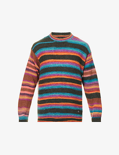 PS BY PAUL SMITH: Striped brushed knitted jumper